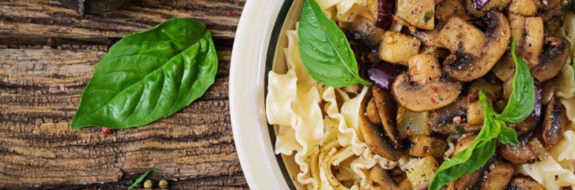 Pasta met verse paddenstoelen