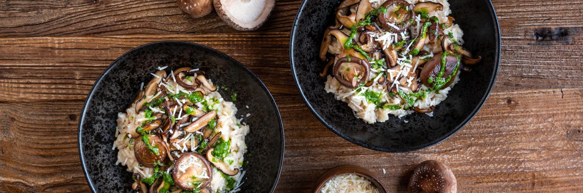 Risotto met shiitake