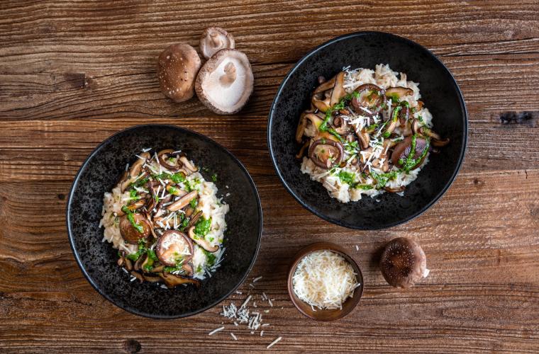 Risotto met shiitake